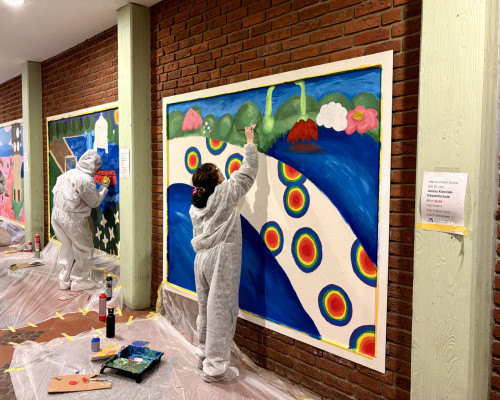 Malprojekt in der Spiekergasse