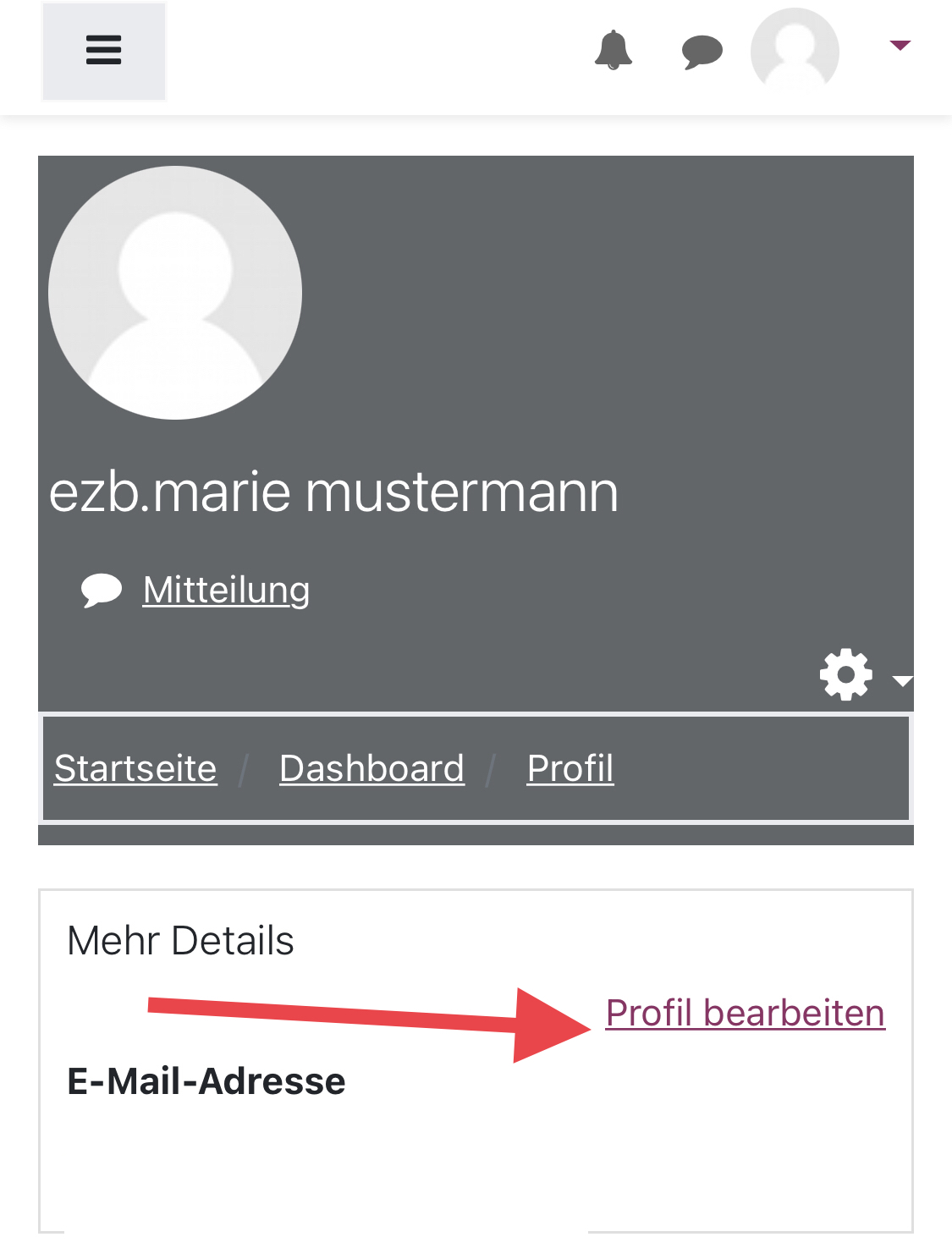 Profil bearbeiten